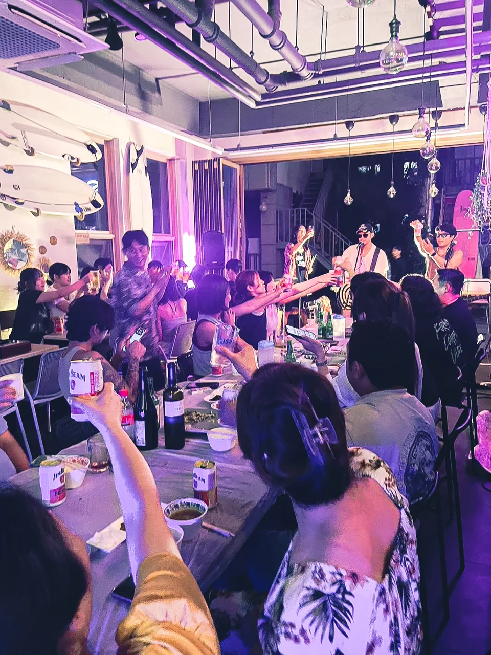 서프사이드 저녁 파티 풍경